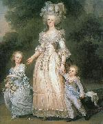 Adolf-Ulrik Wertmuller Marie Antoinette with her children Spain oil painting artist
